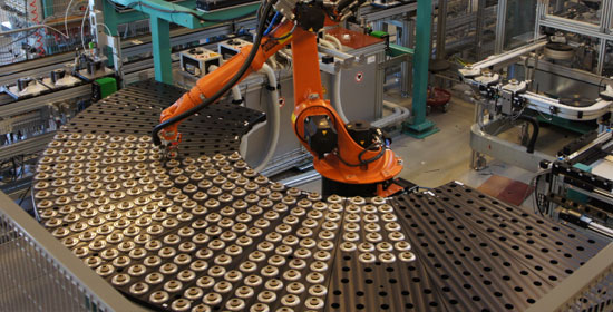 Automation assembly line for the machinery industry