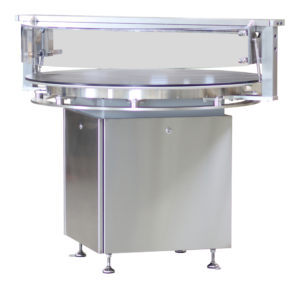 Rotary turntable for vials